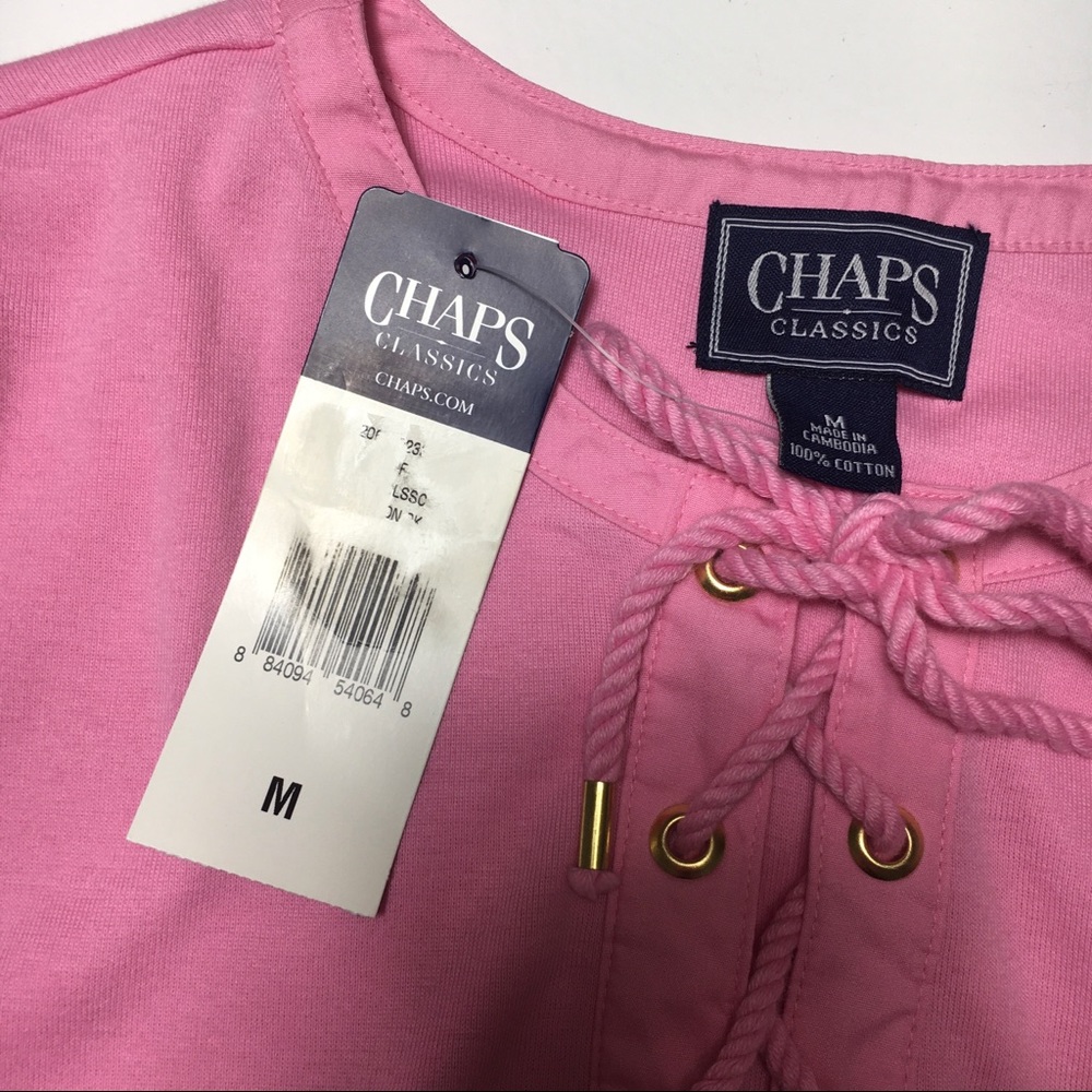 Chaps Classics Nautical Drawstring Rope Shirt - Picture 6 of 7